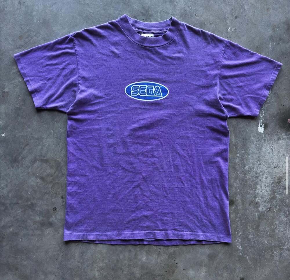 Rare vintage 80s Sega sonic staff exclusive first release skate T shirt
